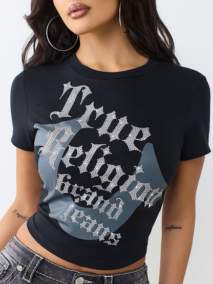 CRYSTAL HS  BABY TEE
