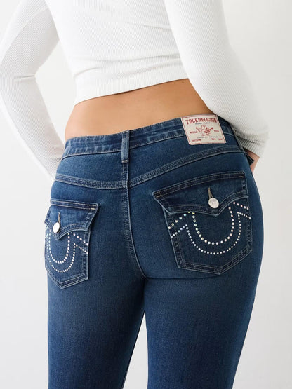 BECCA SN CRYSTAL FLAP BOOTCUT