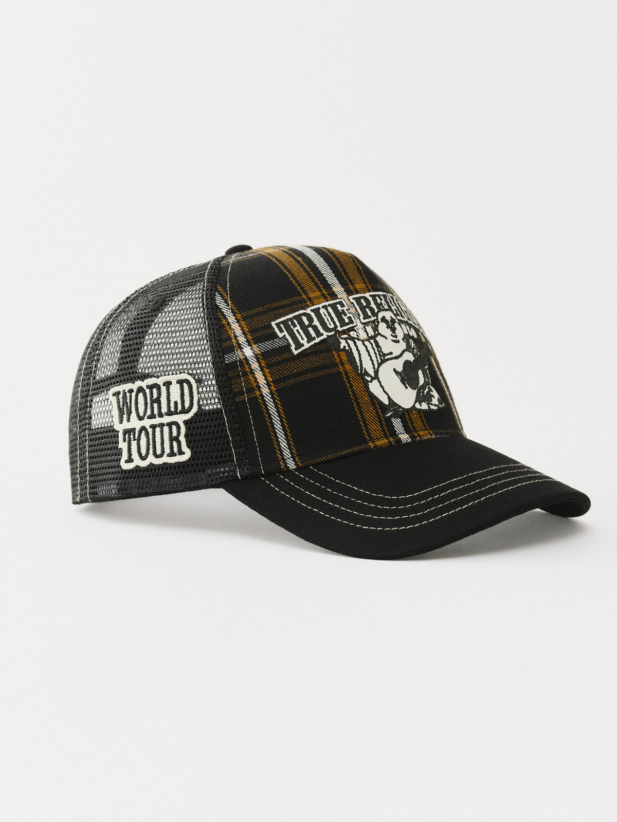 PLAID TRUCKER HAT