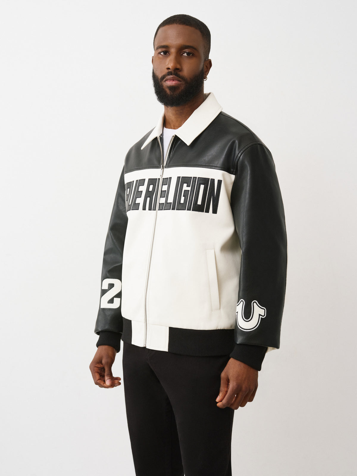 PU LEATHER RACING JACKET