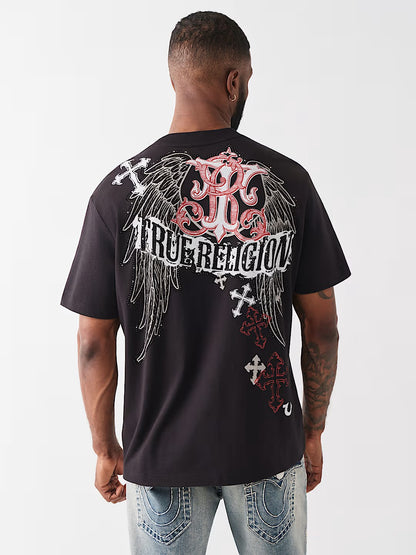 SS WINGED CROSS TEE