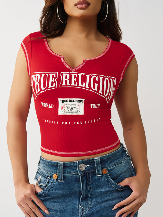 BUDDHA PATCH V NOTCH TEE