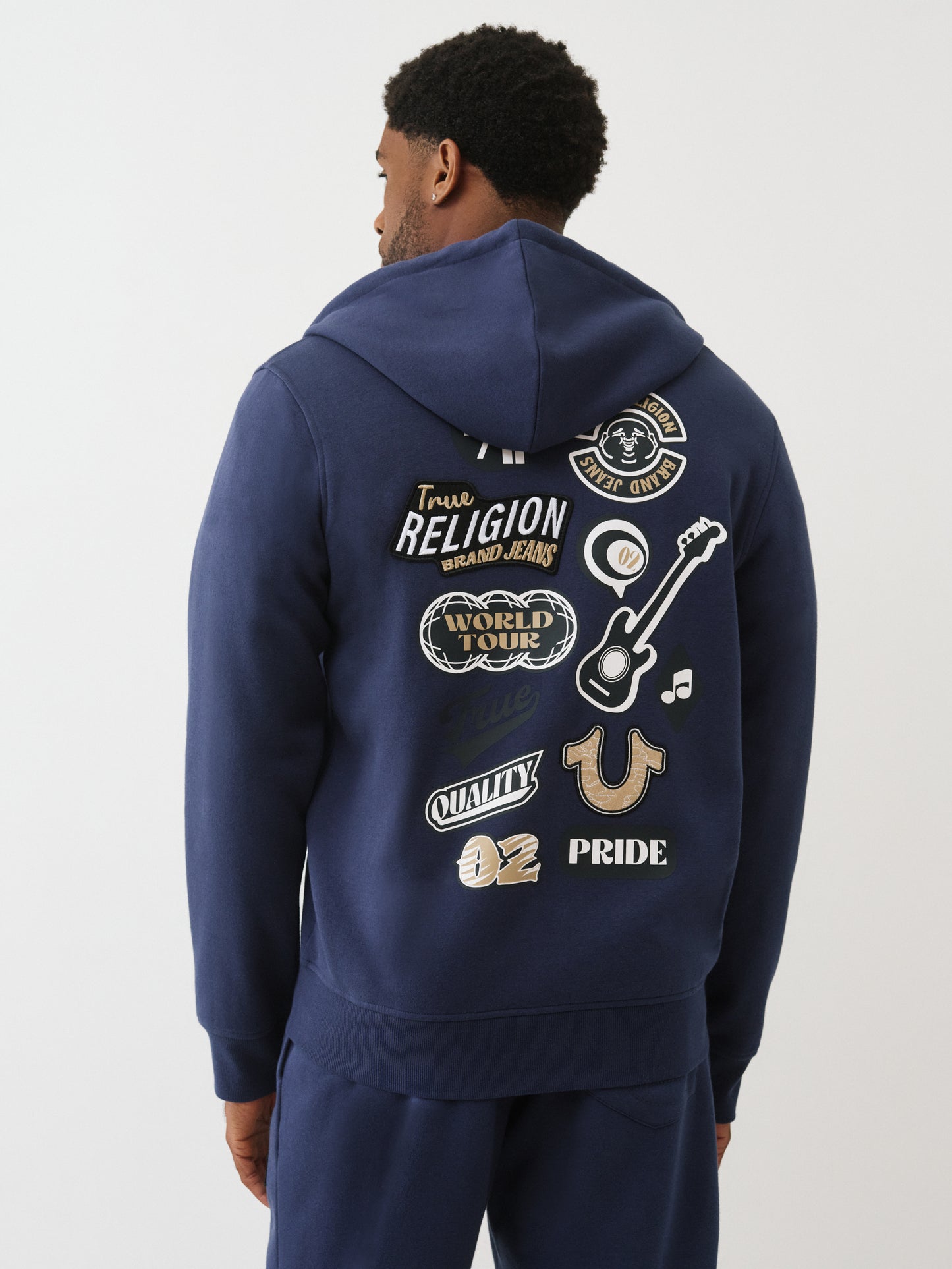 EMB PATCH HS ZIP HOODIE