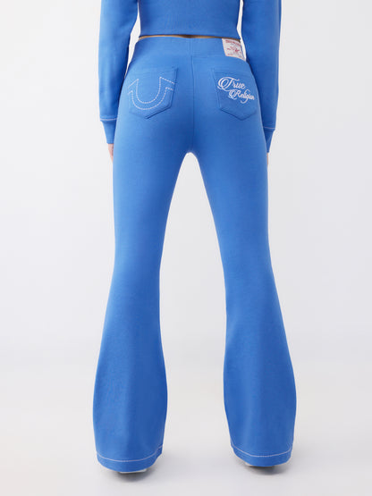EMRBOIDEREDFLARE PANTS