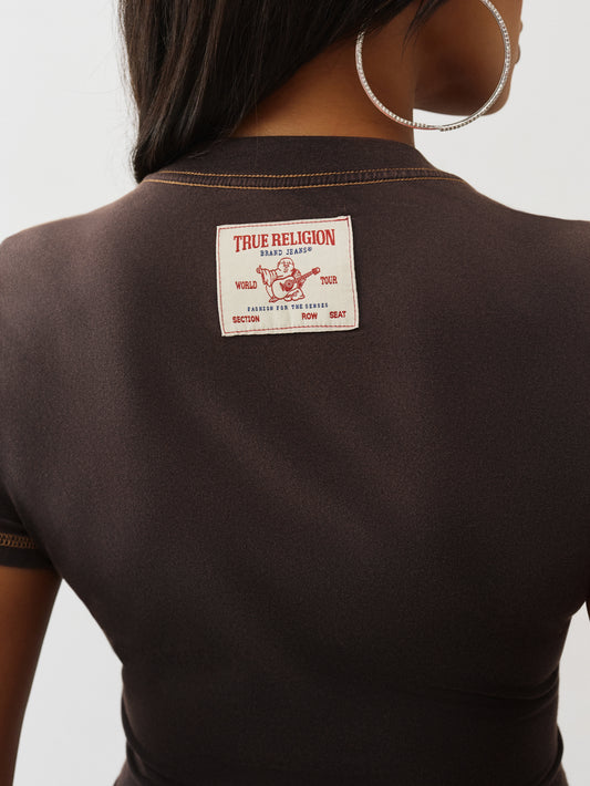 WASHED EMBROIDERY BABY TEE