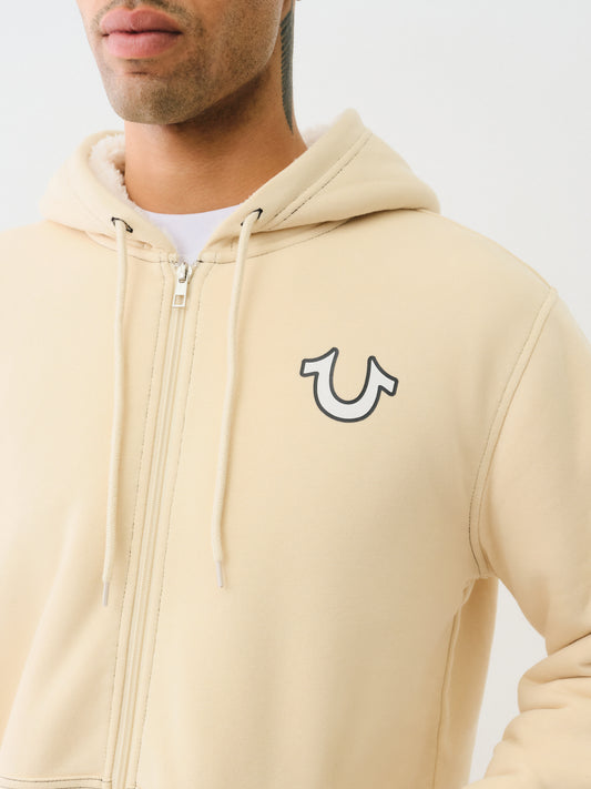 BUDDHA SHERPA ZIP HOODIE