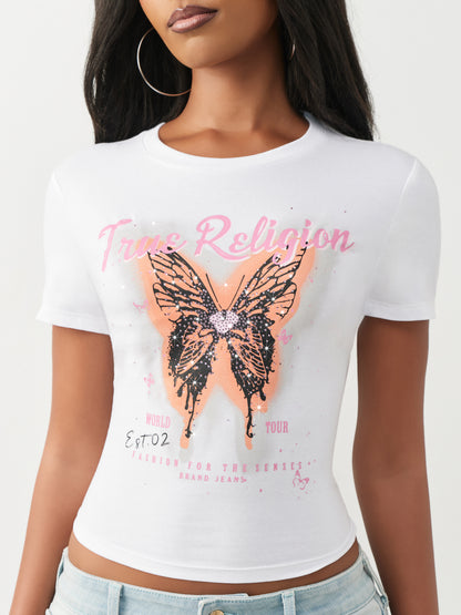 BUTTERFLY SS BABY TEE
