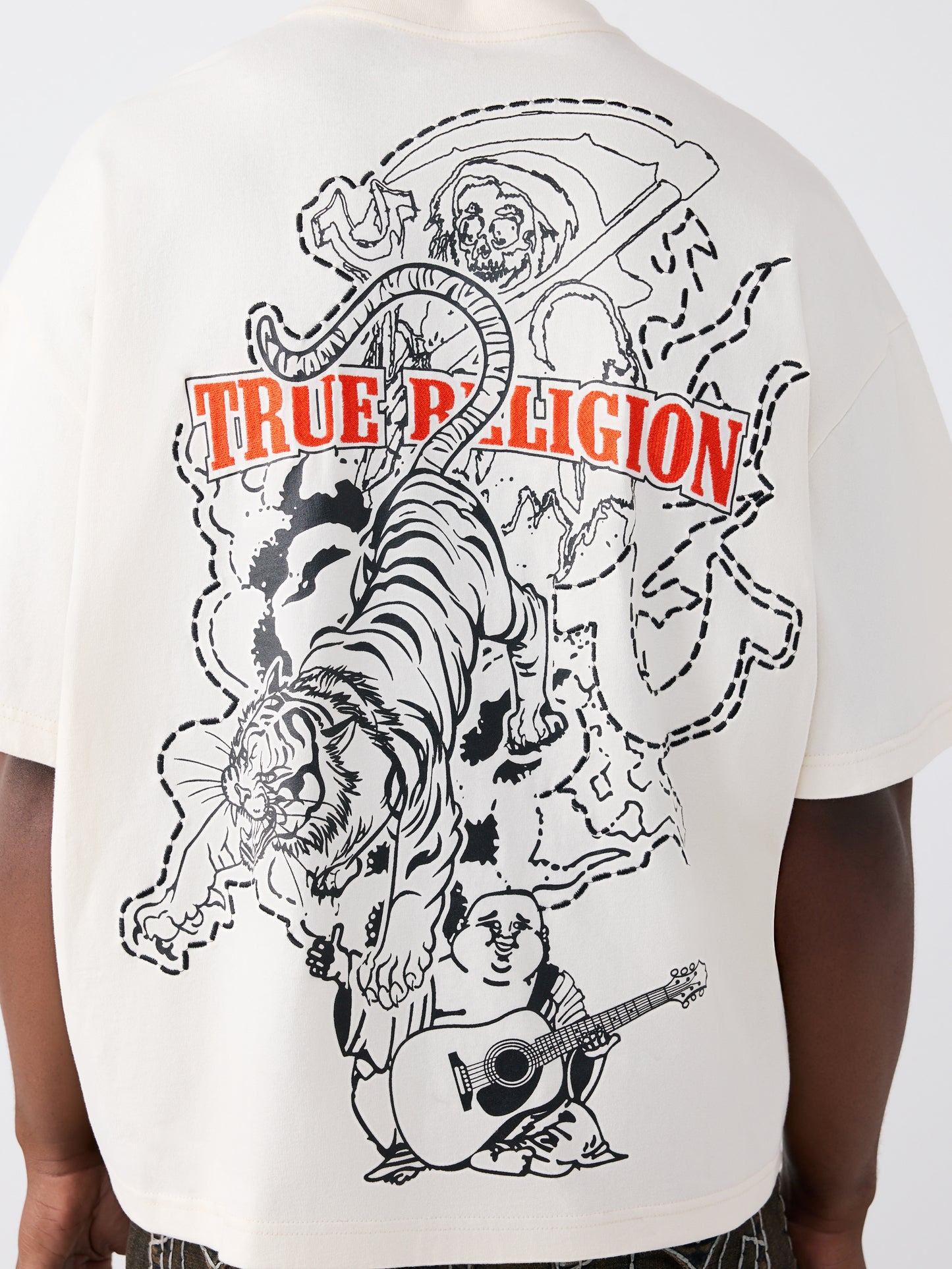 SS TIGER LOGO OVERSIZED TEE