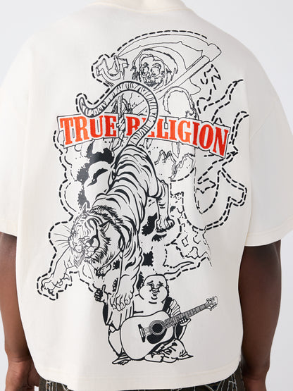 SS TIGER LOGO OVERSIZED TEE