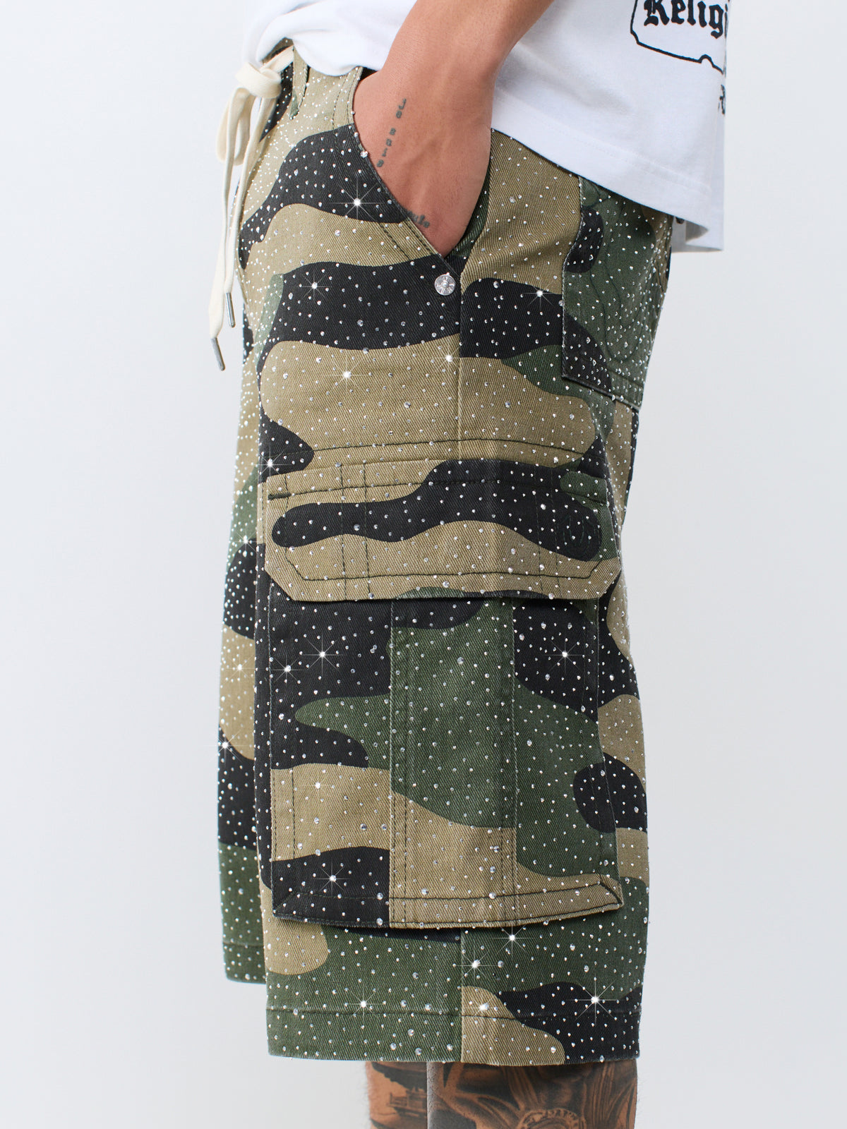 SN BAGGY CRYSTAL CARGO SHORT