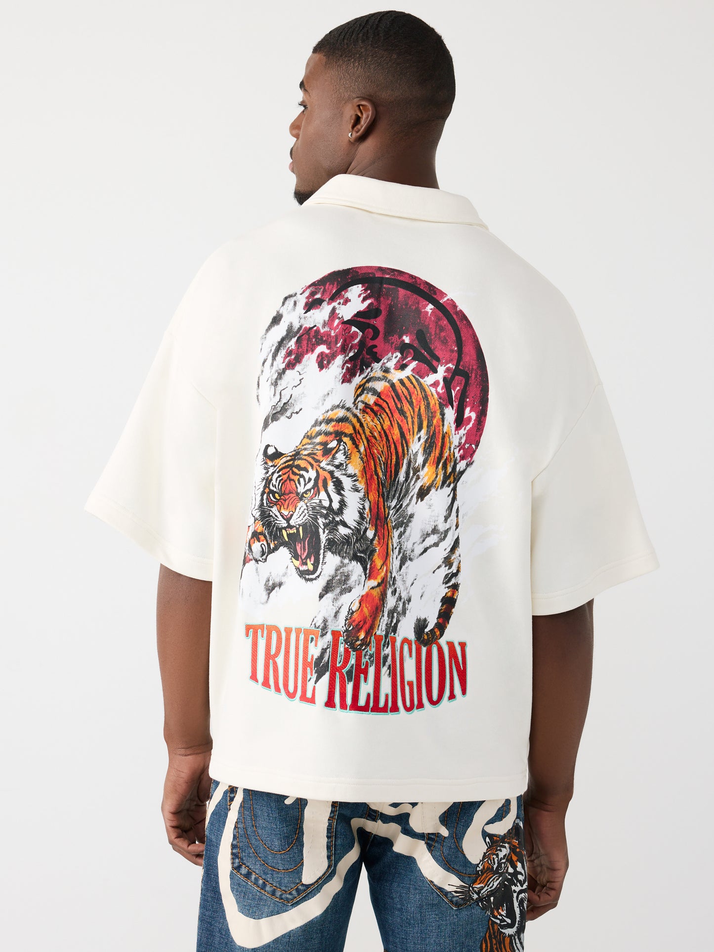 TIGER LOGO OVERSIZED POLO