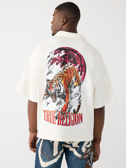 TIGER LOGO OVERSIZED POLO