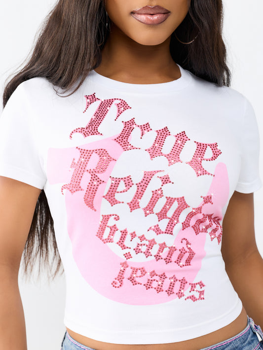 CRYSTAL HS  BABY TEE