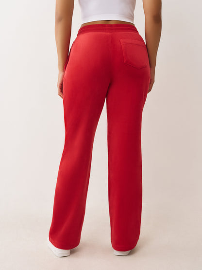 HS VELOUR STRAIGHT LEG