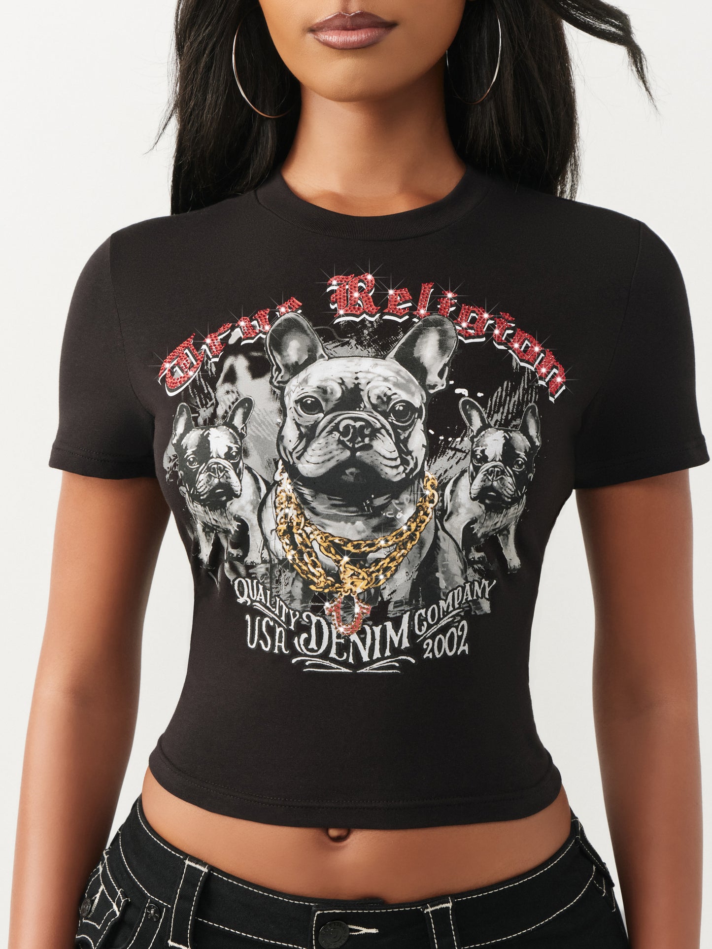 CRYSTAL FRENCHIE BABY TEE