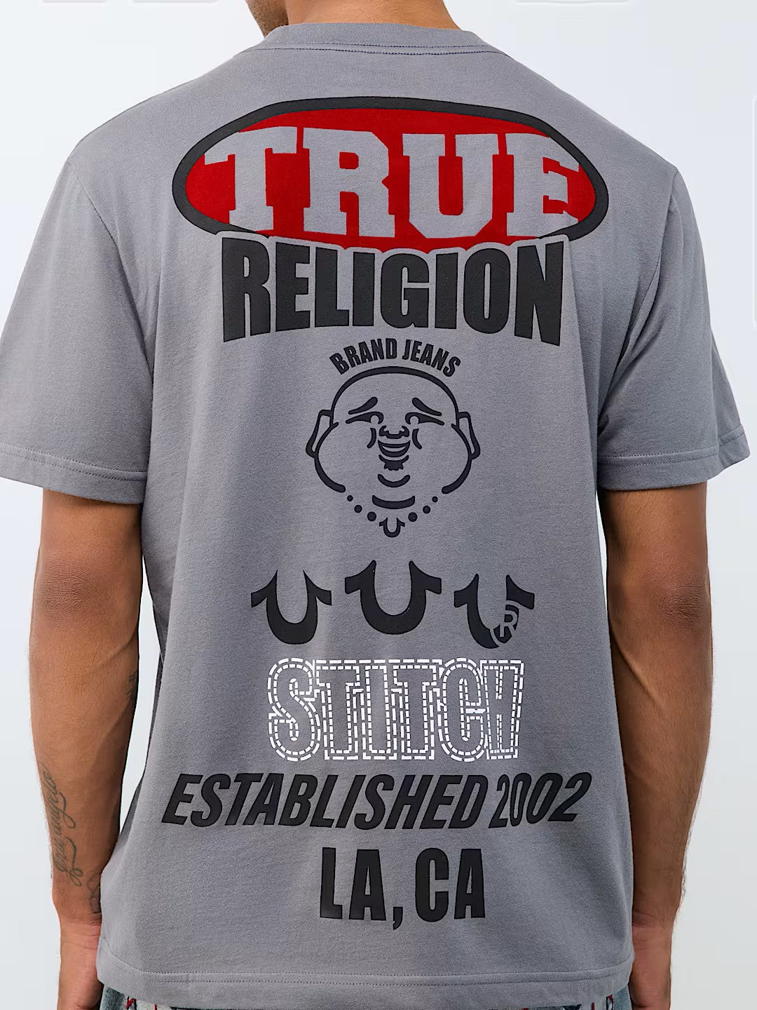 SS STACKED LOGO TEE
