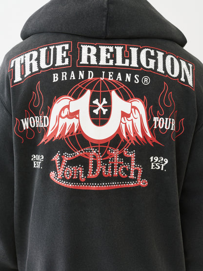 TR X VD TATTOO ZIP HOODIE