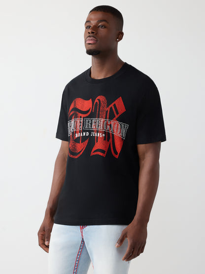 SS TR CRYSTAL LOGO TEE