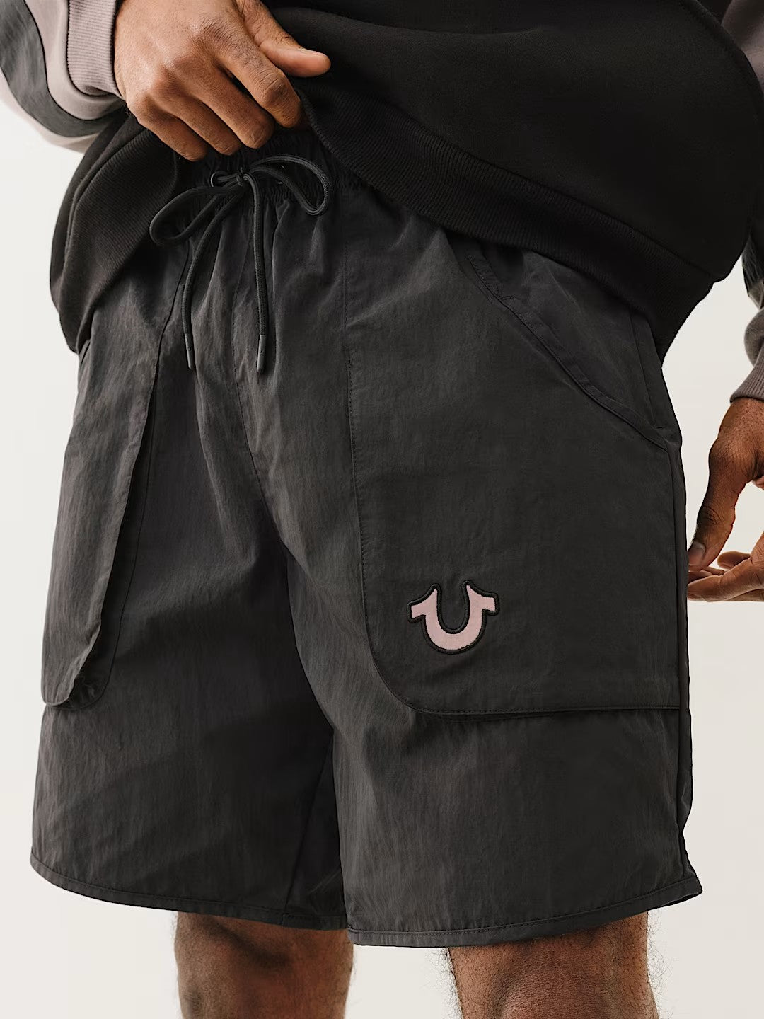 CURVED NYLON SHORT