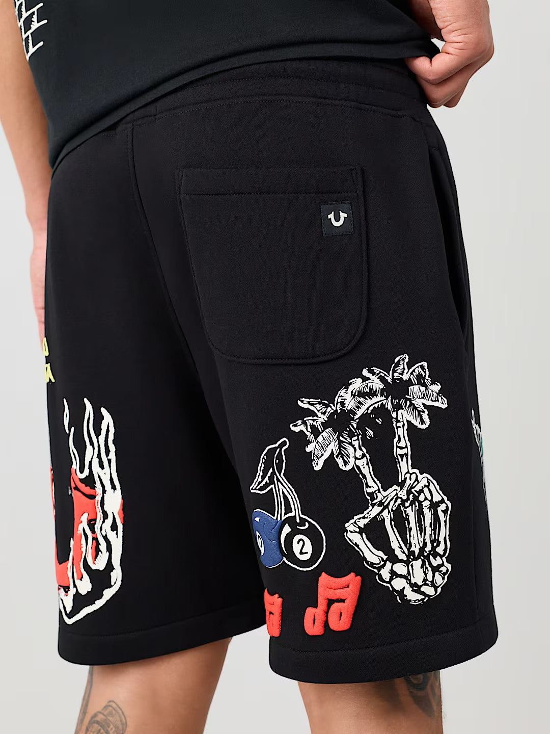 SKETCHED LOGO FLEECE SHORT