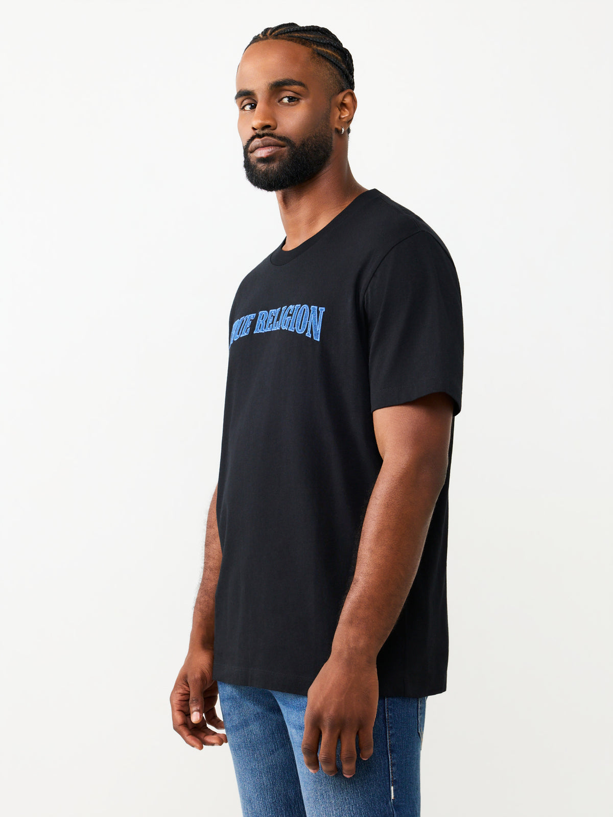 DENIM APPLIQUE TEE