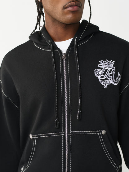 TR CREST BIG T BOXY ZIP UP