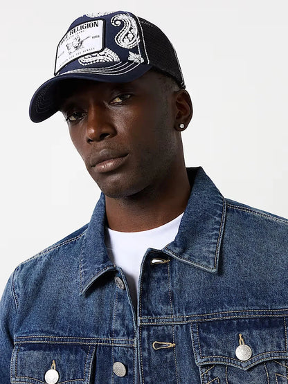 PAISLEY PATCH TRUCKER HAT - TRUE RELIGION MEXICO