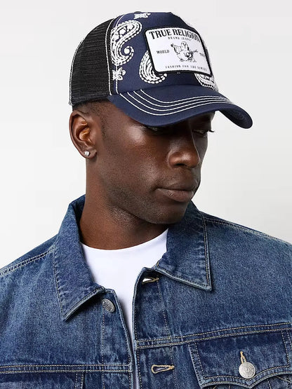 PAISLEY PATCH TRUCKER HAT - TRUE RELIGION MEXICO