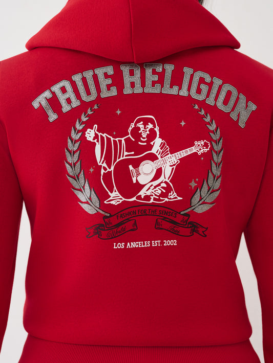 TR BUDDHA BANNER ZIP UP HOODIE