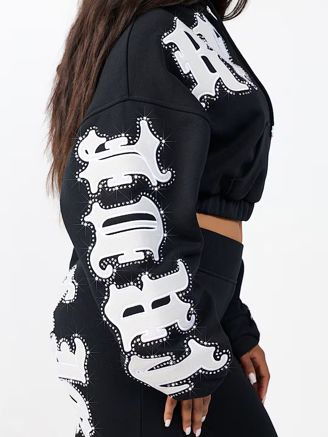 CRYSTAL PATCHED RELAXED GF ZIP