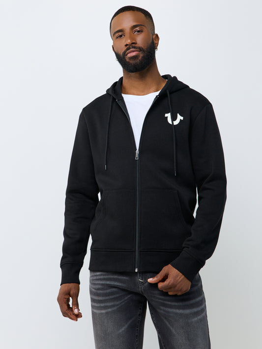 TOSSED BUDDHA ZIP HOODIE
