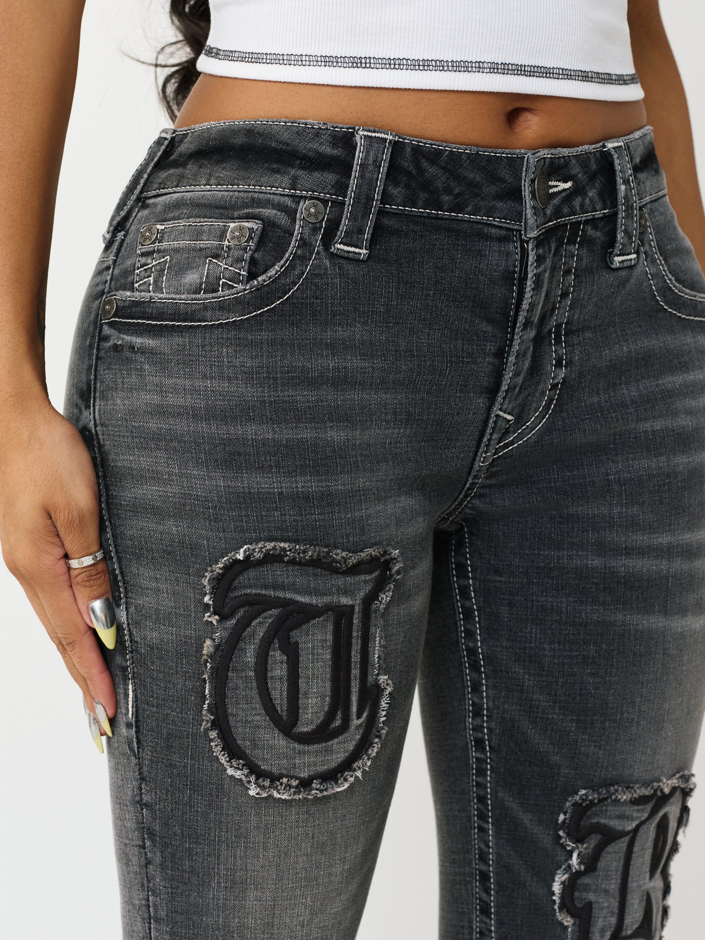 APPLIQUE BECCA MR BOOTCUT