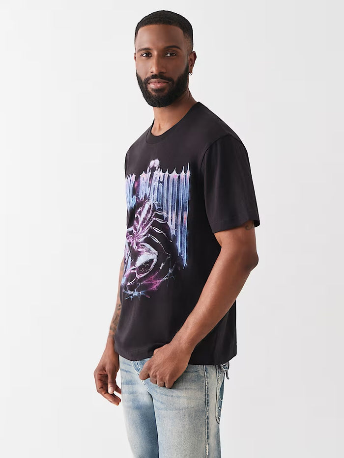 SS IRON SCORPION CRYSTAL TEE