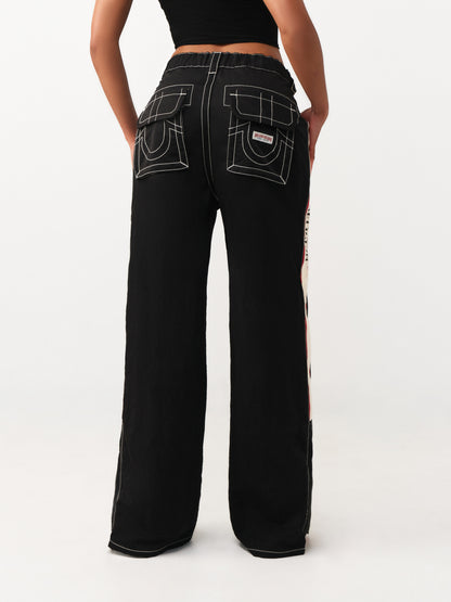 BAILEY BARREL LEG NYLON PANTS
