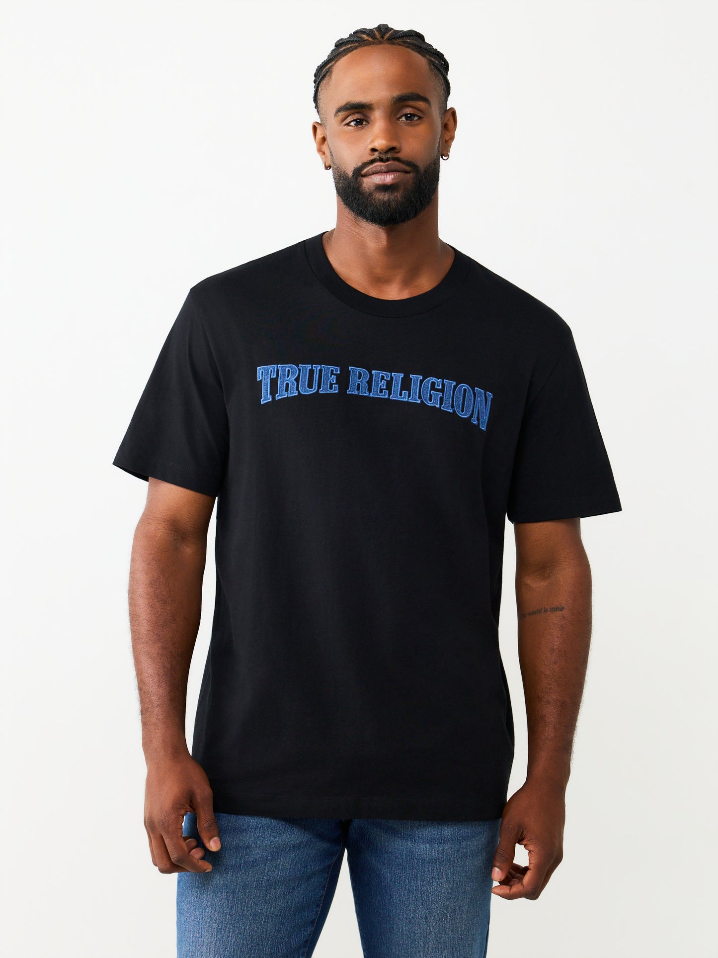 DENIM APPLIQUE TEE