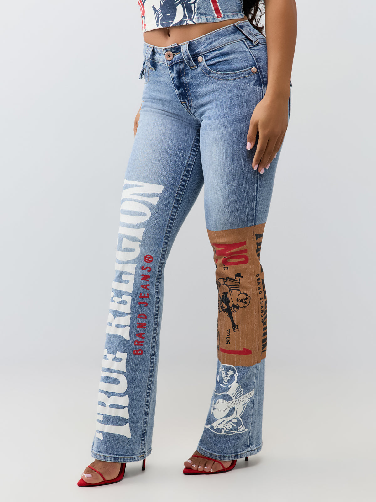 PRINT BECCA MR BOOTCUT FLAP