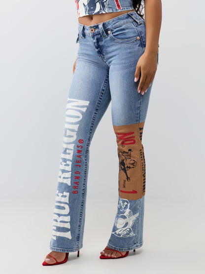 PRINT BECCA MR BOOTCUT FLAP