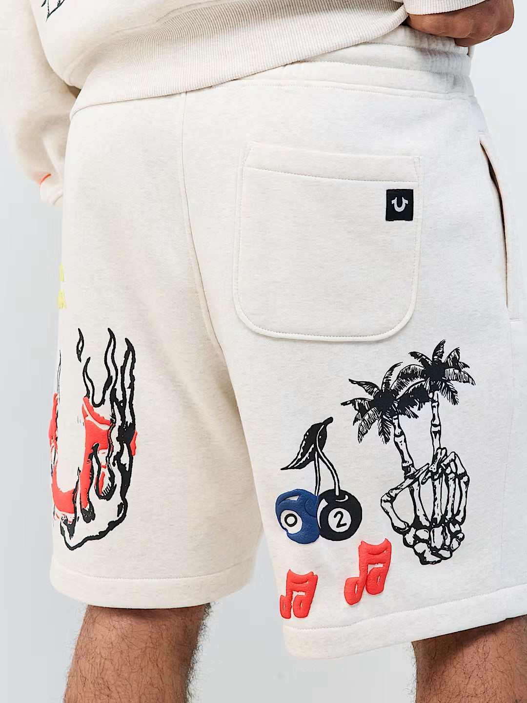 SKETCHED LOGO FLEECE SHORT