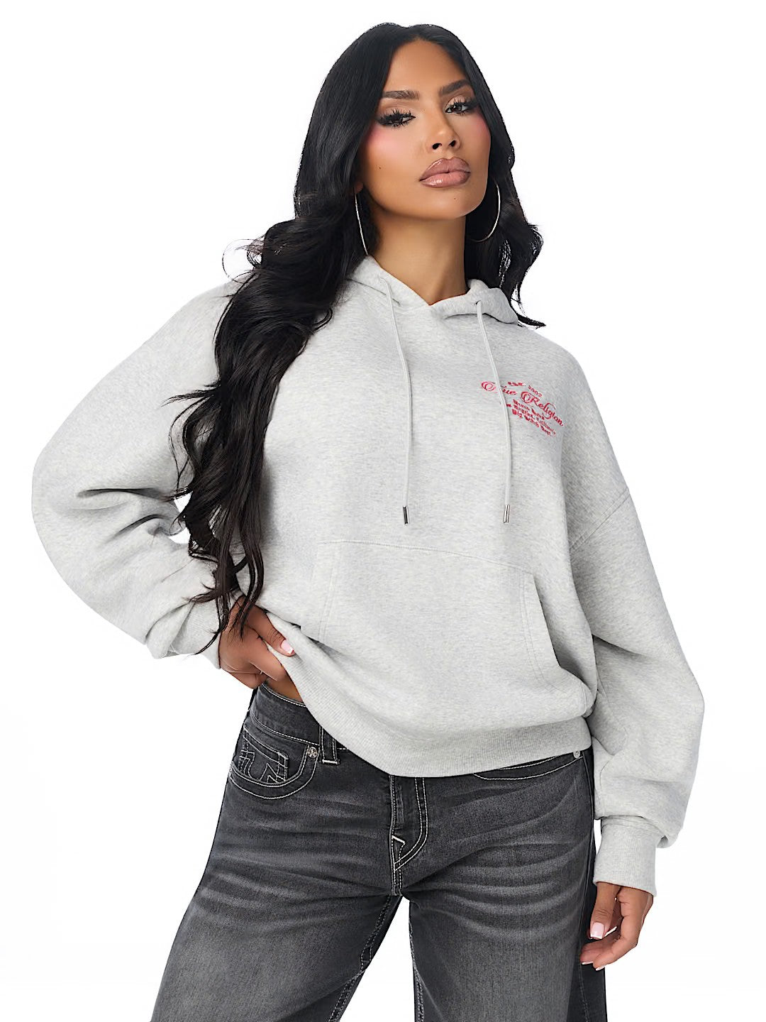 EMBROIDERED OVERSIZED HOODIE