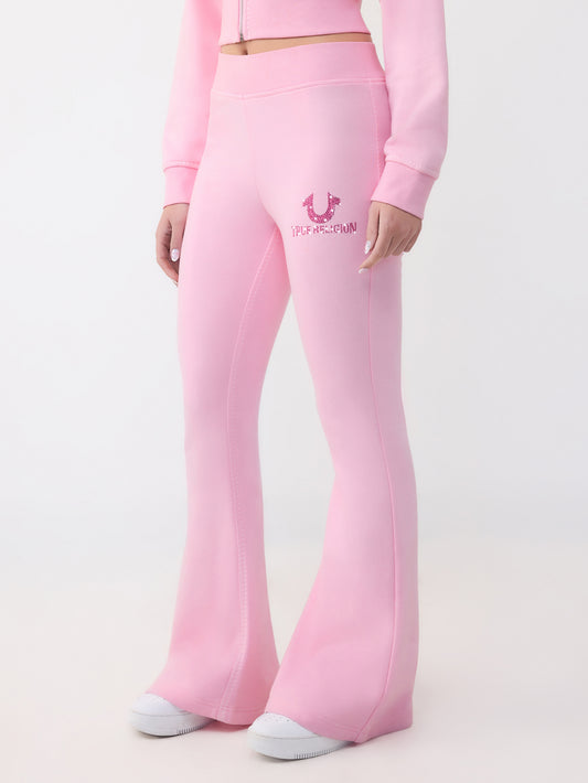 EMRBOIDEREDFLARE PANTS