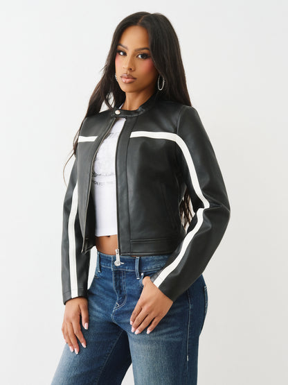 CROPPED BIKER JACKET