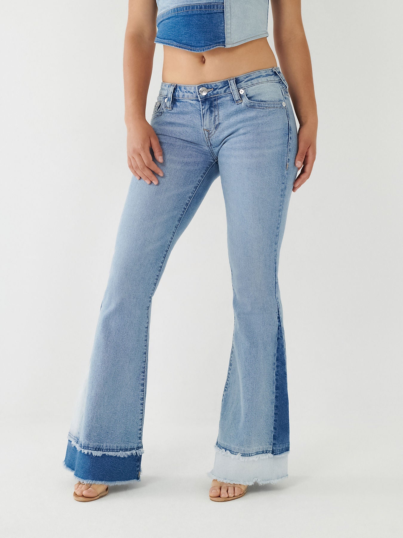 PANELED CARRIE LOW RISE FLARE
