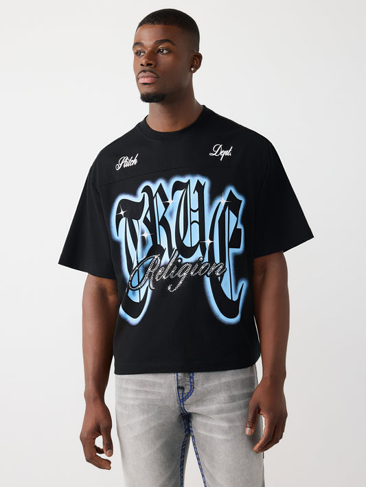 XL CRYSTAL LOGO BOXY TEE