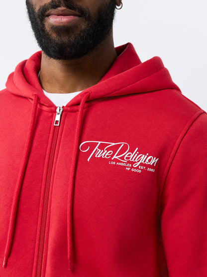 RIBBON SKETCH ZIP HOODIE