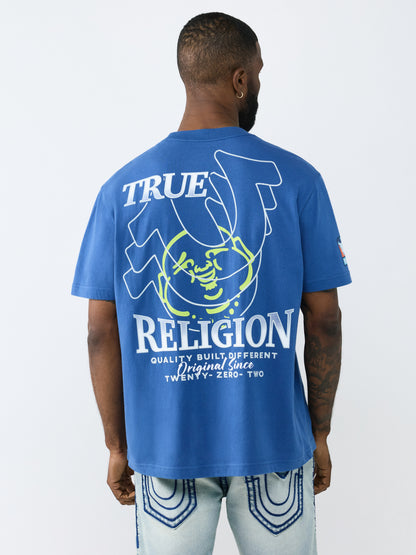 SS HORSESHOE REPEAT TEE
