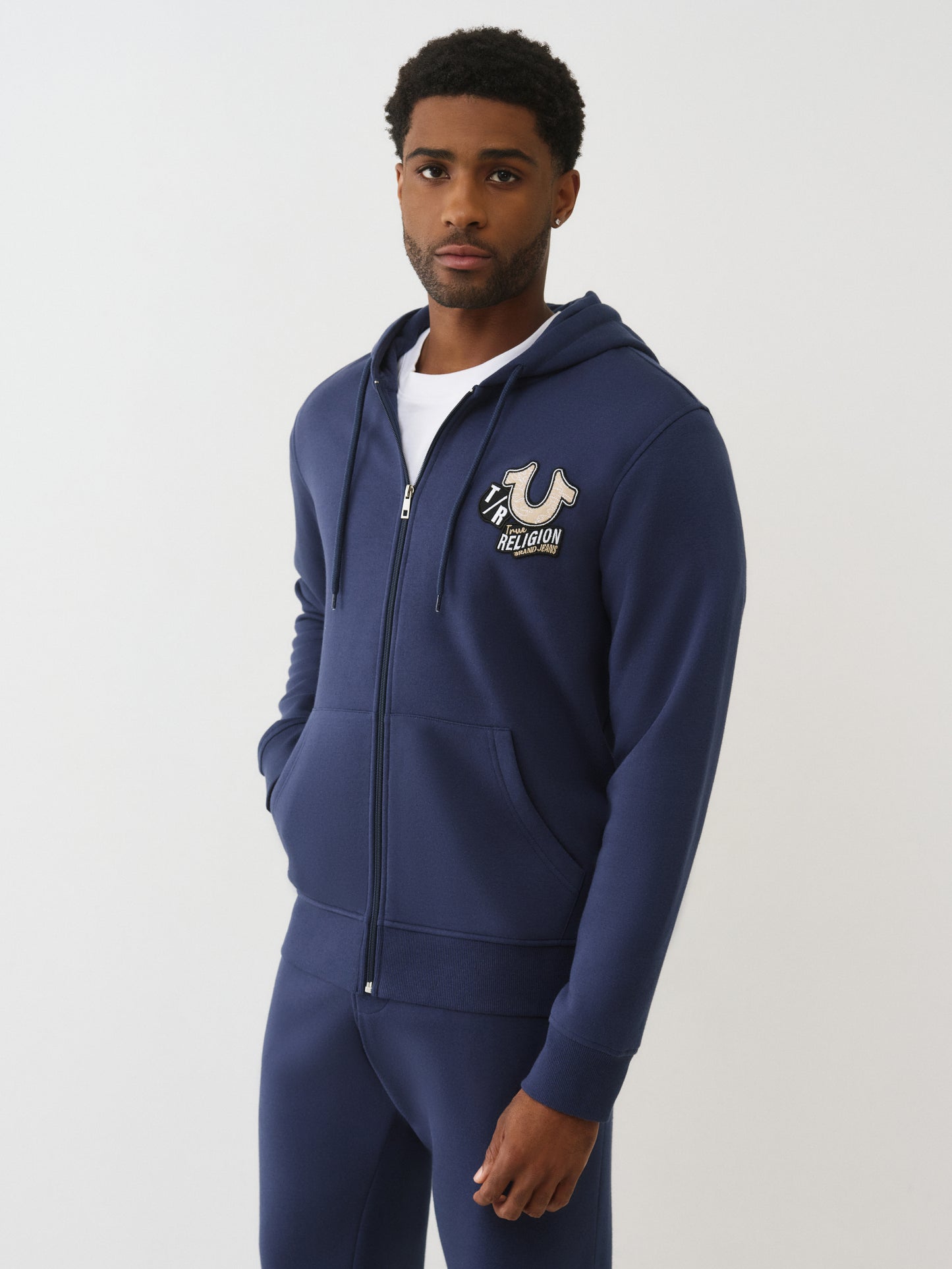 EMB PATCH HS ZIP HOODIE