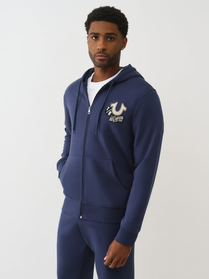 EMB PATCH HS ZIP HOODIE