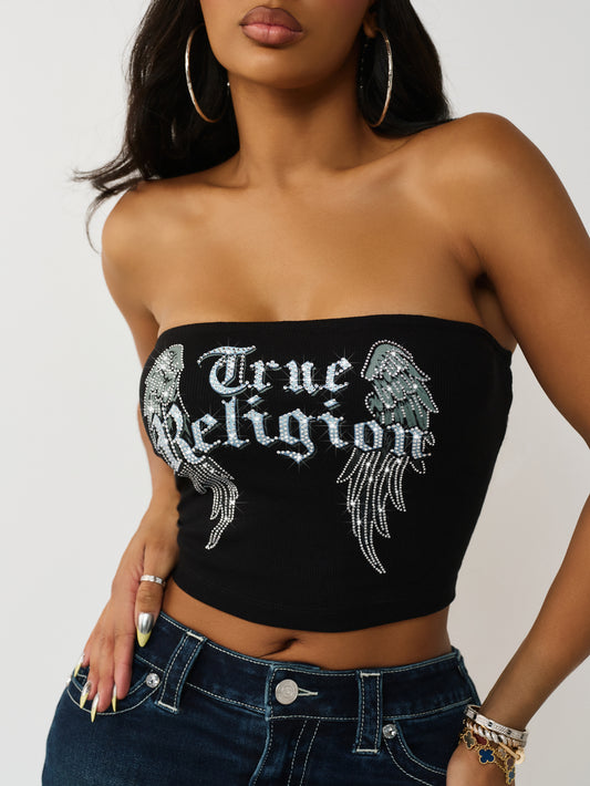 CRYSTAL WING TUBE TOP