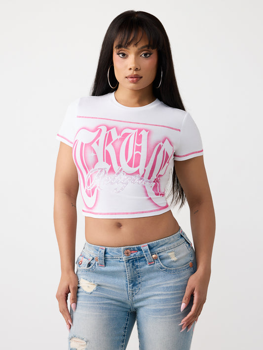 CRYSTAL LOGO BABY TEE