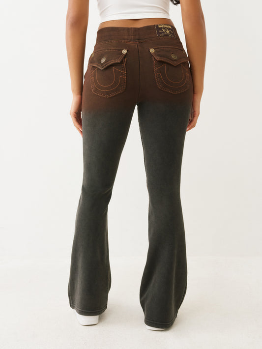 WASHED BIG T BOOTCUT SWEATPANT